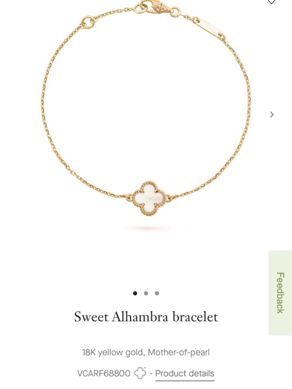 Van Cleef & Arpels Gold Alhambra Bracelet - Picture 6 of 6